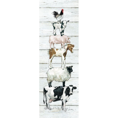 Farm Stack Black Modern Wood Framed Art Print by Robinson, Carol