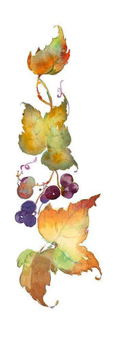 Fall Sketchbook V Black Ornate Wood Framed Art Print with Double Matting by Troise Heidel, Theresa