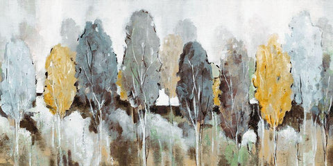 Golden Hour White Modern Wood Framed Art Print with Double Matting by Robinson, Carol