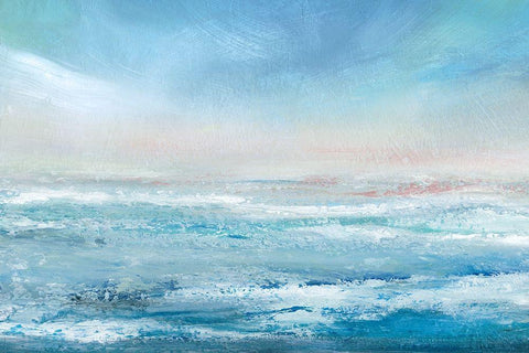 Tempest Calm White Modern Wood Framed Art Print with Double Matting by Robinson, Carol