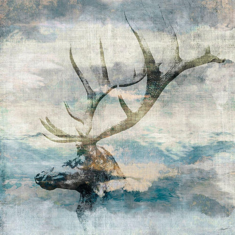 Wyoming II White Modern Wood Framed Art Print by Butler, John