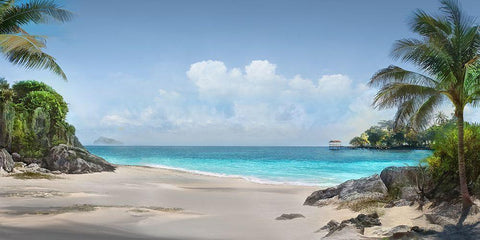 Down in Mexico Black Ornate Wood Framed Art Print with Double Matting by Calascibetta, Mike