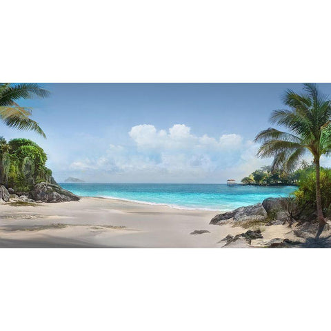 Down in Mexico Black Modern Wood Framed Art Print with Double Matting by Calascibetta, Mike