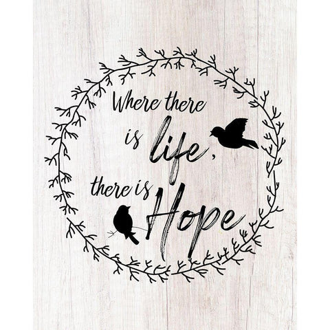 There is Hope Gold Ornate Wood Framed Art Print with Double Matting by Santiago, Daniela
