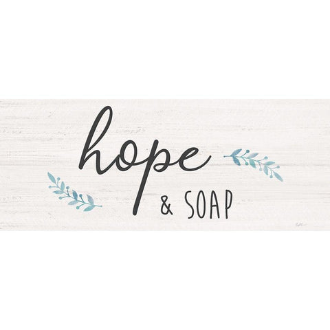 Hope and Soap White Modern Wood Framed Art Print by Carpentieri, Natalie