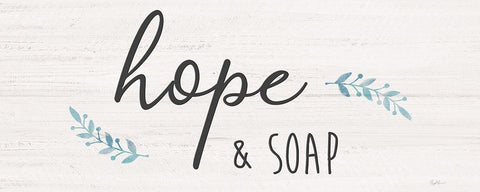 Hope and Soap Black Ornate Wood Framed Art Print with Double Matting by Carpentieri, Natalie