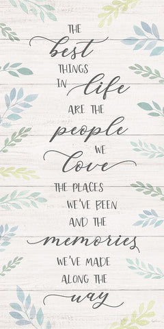 Best Things Black Ornate Wood Framed Art Print with Double Matting by Carpentieri, Natalie