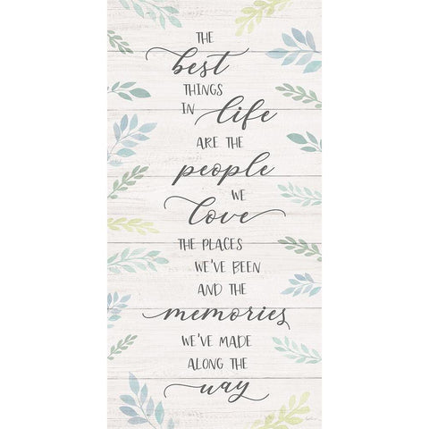 Best Things Black Modern Wood Framed Art Print by Carpentieri, Natalie