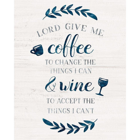 Coffee and Wine Gold Ornate Wood Framed Art Print with Double Matting by Carpentieri, Natalie