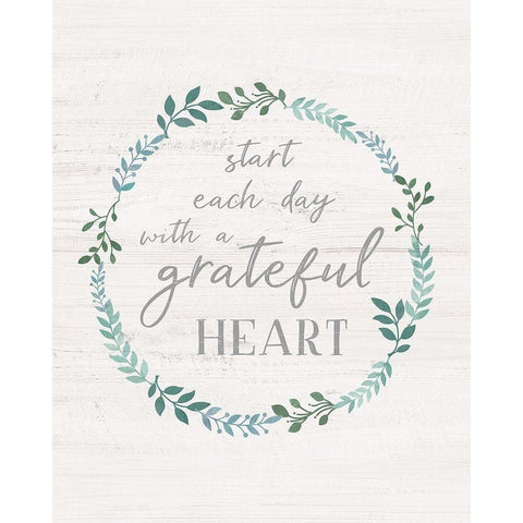 Start Each Day Gold Ornate Wood Framed Art Print with Double Matting by Carpentieri, Natalie