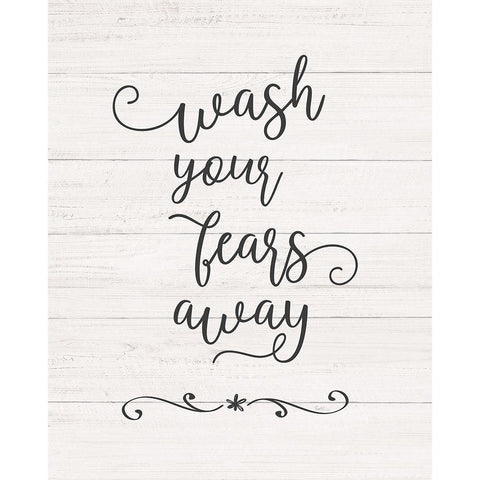 Wash Fears Black Modern Wood Framed Art Print by Carpentieri, Natalie