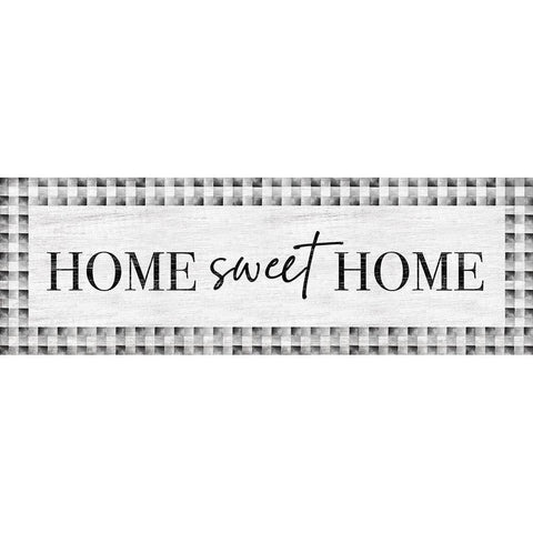 Home Sweet Home Black Modern Wood Framed Art Print with Double Matting by Carpentieri, Natalie