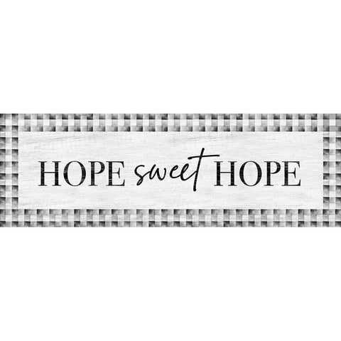 Hope Sweet Hope White Modern Wood Framed Art Print by Carpentieri, Natalie