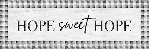 Hope Sweet Hope Black Ornate Wood Framed Art Print with Double Matting by Carpentieri, Natalie