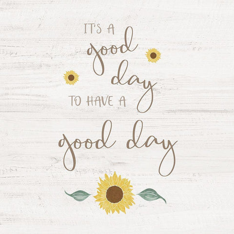 Good Day Black Ornate Wood Framed Art Print with Double Matting by Carpentieri, Natalie