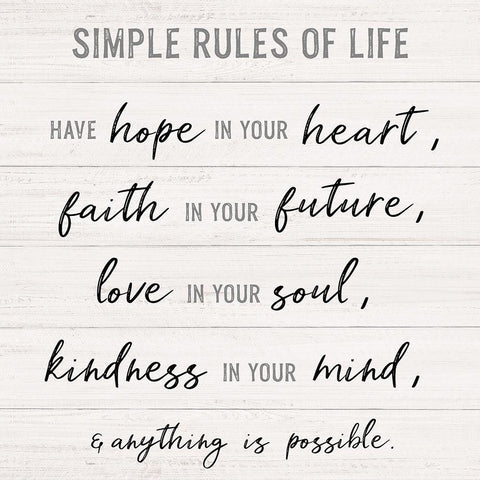 Anything is Possible Black Ornate Wood Framed Art Print with Double Matting by Carpentieri, Natalie