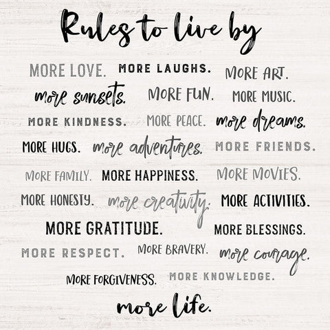 More Life White Modern Wood Framed Art Print by Carpentieri, Natalie