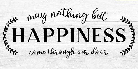 Through Our Door Black Ornate Wood Framed Art Print with Double Matting by CAD Designs