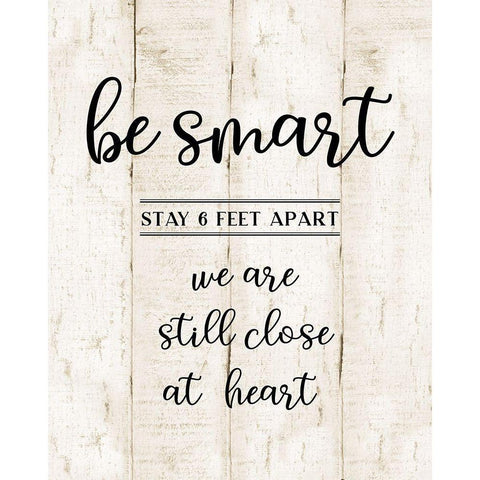 Be Smart Gold Ornate Wood Framed Art Print with Double Matting by CAD Designs