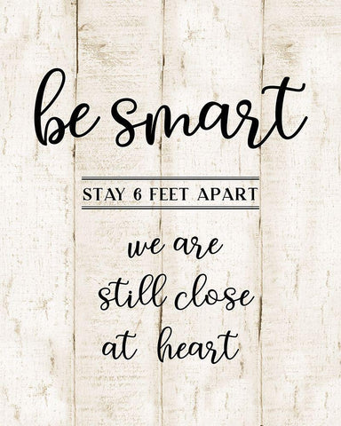 Be Smart Black Ornate Wood Framed Art Print with Double Matting by CAD Designs