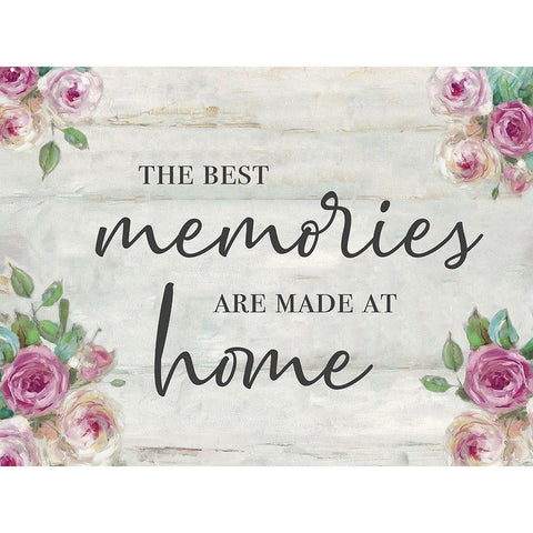 Memories At Home Black Modern Wood Framed Art Print with Double Matting by Swatland, Sally