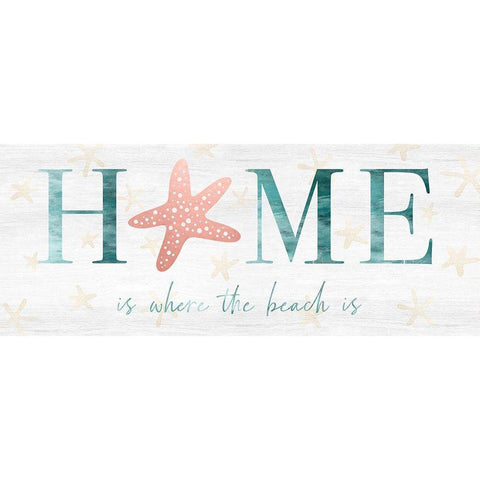 Home Beach White Modern Wood Framed Art Print by Carpentieri, Natalie