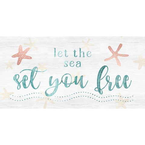 Sea Free White Modern Wood Framed Art Print by Carpentieri, Natalie