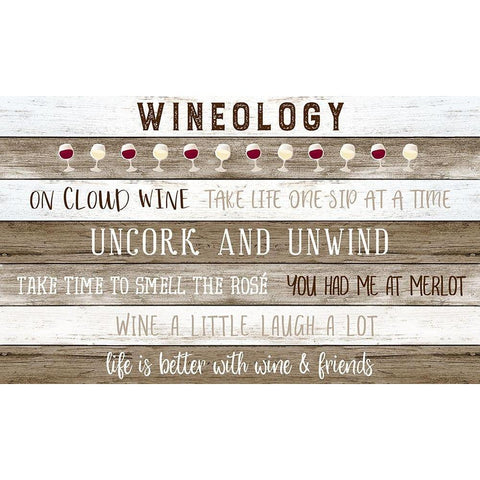 Wineology Black Modern Wood Framed Art Print with Double Matting by Carpentieri, Natalie