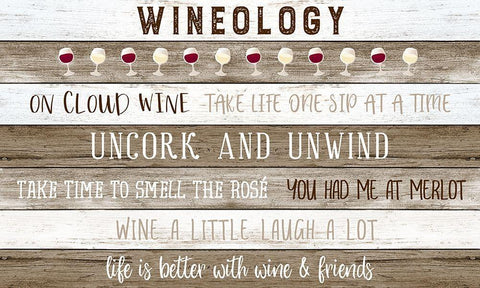 Wineology White Modern Wood Framed Art Print with Double Matting by Carpentieri, Natalie