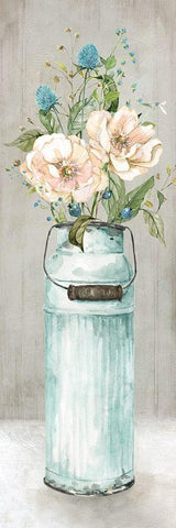 Provincial Bouquet III White Modern Wood Framed Art Print with Double Matting by Robinson, Carol