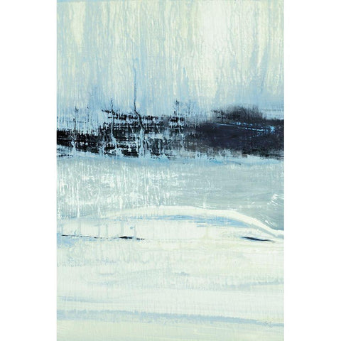 Indigo Wood I Black Modern Wood Framed Art Print with Double Matting by Jill, Susan