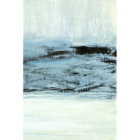 Indigo Wood II Black Modern Wood Framed Art Print by Jill, Susan