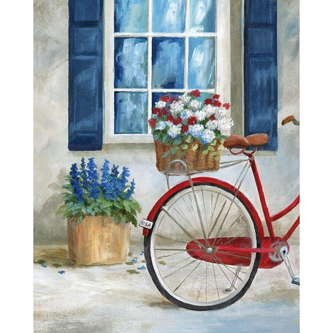 Summer Ride I Gold Ornate Wood Framed Art Print with Double Matting by Nan