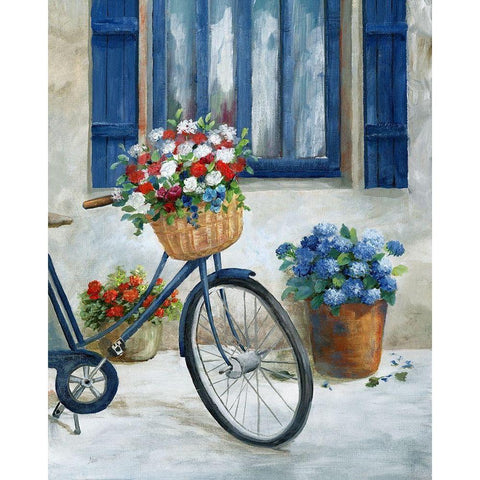 Summer Ride II White Modern Wood Framed Art Print by Nan