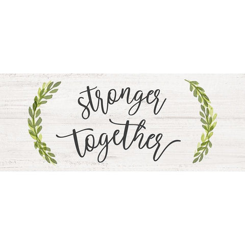 Stronger Together Gold Ornate Wood Framed Art Print with Double Matting by Carpentieri, Natalie