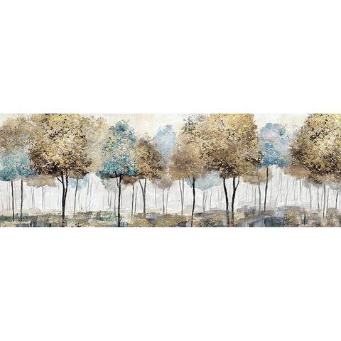 Soft Spring Panoramic White Modern Wood Framed Art Print by Nan