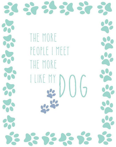 My Dog White Modern Wood Framed Art Print with Double Matting by Murray, Amanda