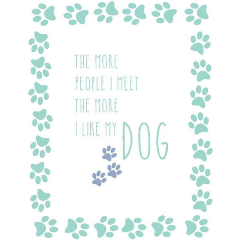 My Dog White Modern Wood Framed Art Print by Murray, Amanda