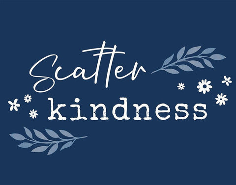 Kindness White Modern Wood Framed Art Print with Double Matting by Carpentieri, Natalie