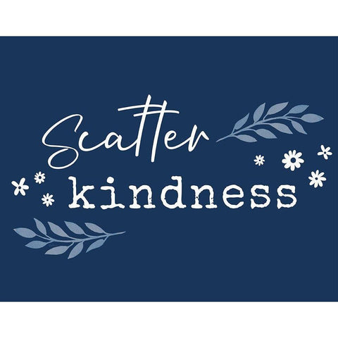 Kindness Black Modern Wood Framed Art Print by Carpentieri, Natalie