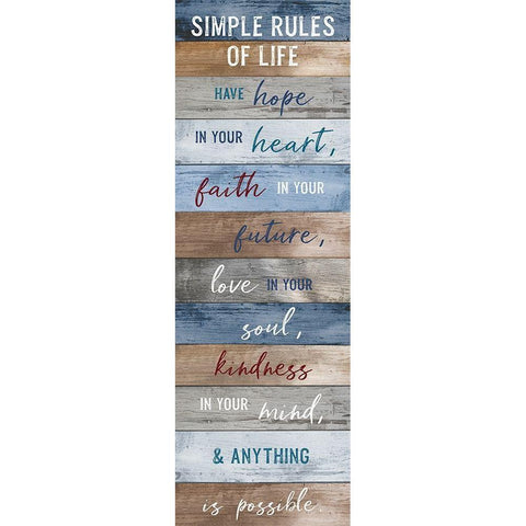 Simple Life Black Modern Wood Framed Art Print by Carpentieri, Natalie