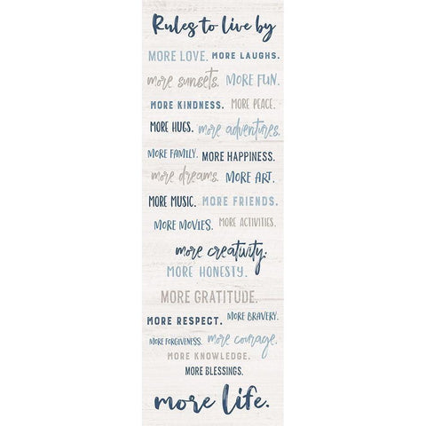 More Love White Modern Wood Framed Art Print by Carpentieri, Natalie