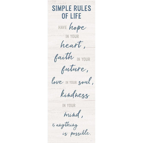 Have Hope White Modern Wood Framed Art Print by Carpentieri, Natalie