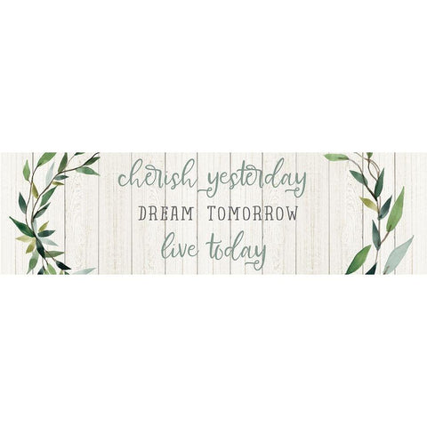 Live Today White Modern Wood Framed Art Print by Robinson, Carol