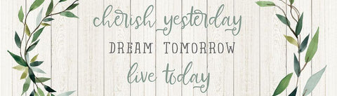 Live Today White Modern Wood Framed Art Print with Double Matting by Robinson, Carol