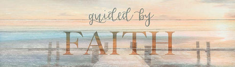 Guided by Faith Black Ornate Wood Framed Art Print with Double Matting by Calascibetta, Mike