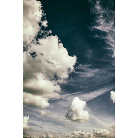 The Clouds Above Black Modern Wood Framed Art Print with Double Matting by Van de Goor, Lars