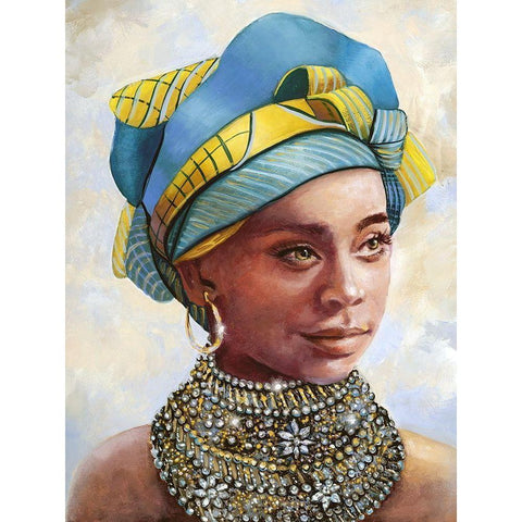 Soulful Beauty I Black Modern Wood Framed Art Print with Double Matting by Brooks, Donna