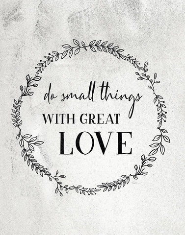 Small Things Black Ornate Wood Framed Art Print with Double Matting by Carpentieri, Natalie