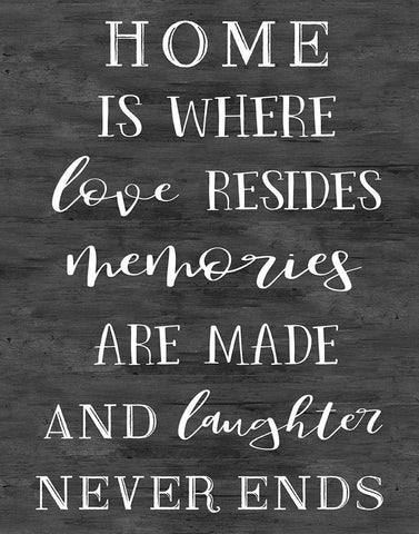 Love Resides White Modern Wood Framed Art Print with Double Matting by Carpentieri, Natalie